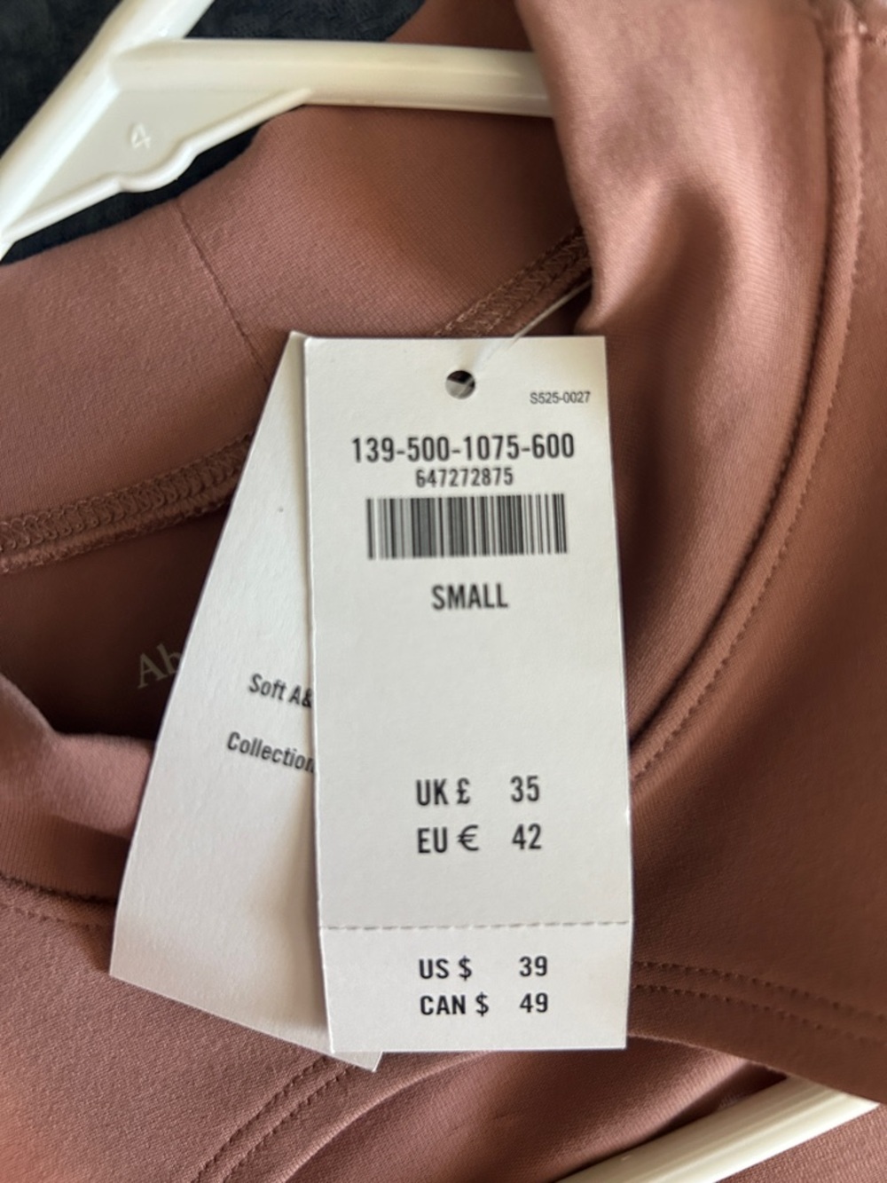 Abercrombie & Fitch | Dusty Rose Cutout Short Sleeve Bodysuit - Picture 4 of 4